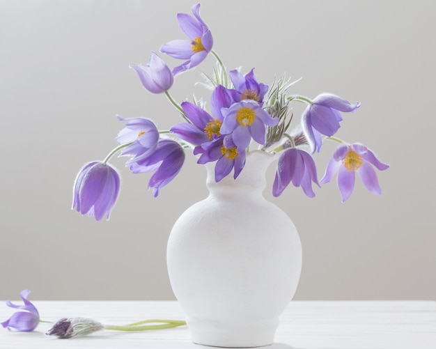 Spring flowers in vase