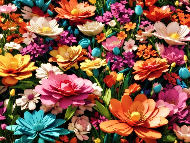 Spring flowers vector