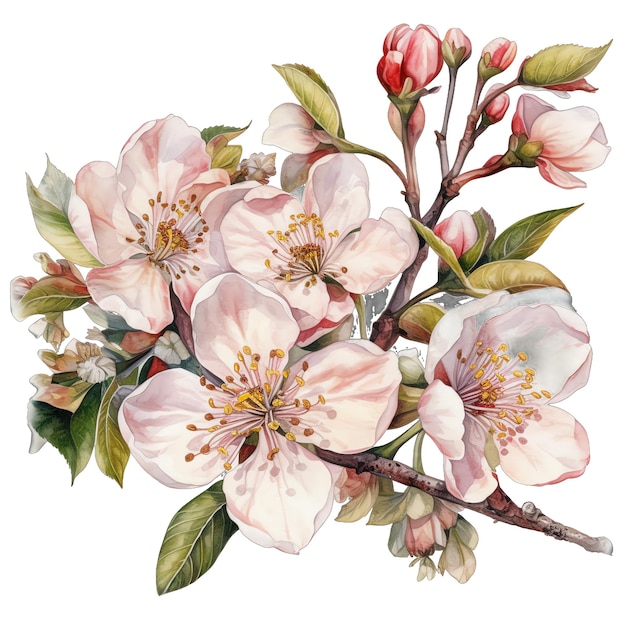 Весенние цветы акварельные иллюстрации весенний клипарт