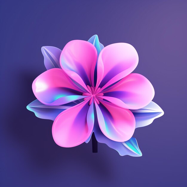Spring Garden Clip Art 3D Bloem Logo Icon Behang achtergrond