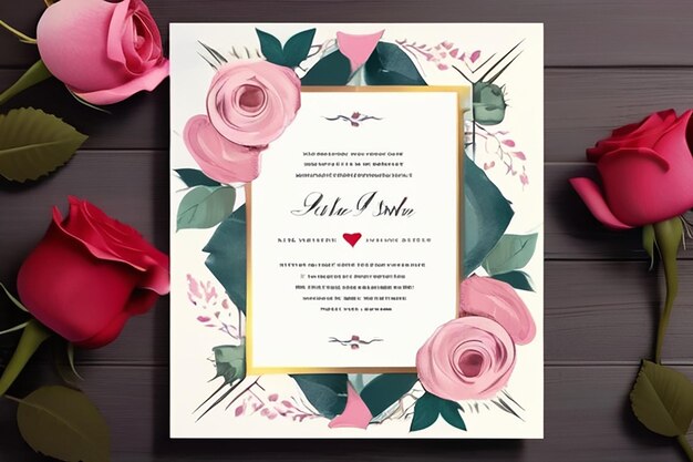 Spring invitations with blossom sakura cherry flowers Place for text