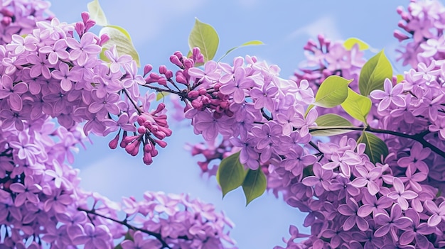Photo spring lavender background