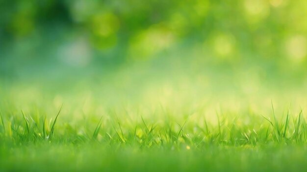 写真 春の明るい緑色のぼんやりした背景 輝くぼんやりしたデザインの夏の背景 デザインの壁紙