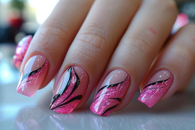 Spring Light PurpleBeige Trending French Nail Art Een frisse en elegante look voor nagels
