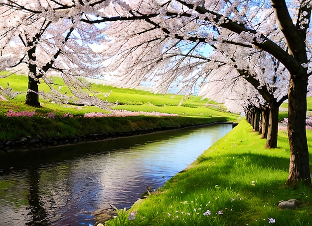 春の自然の花