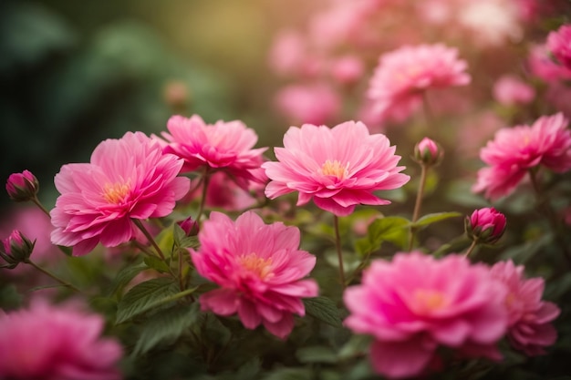 Photo spring pink blooms a soft touch