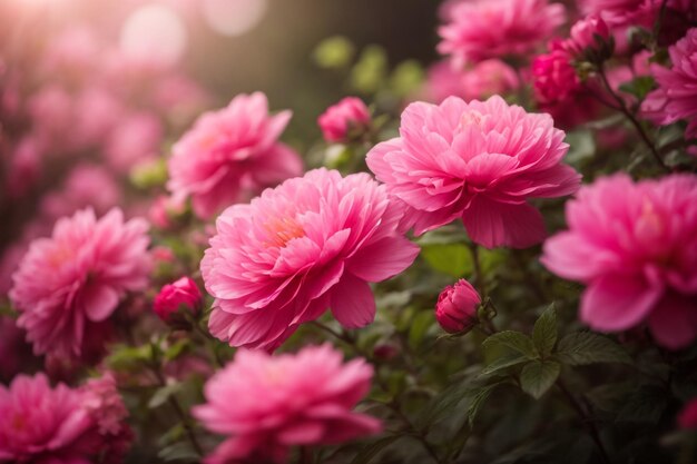 Photo spring pink blooms a soft touch