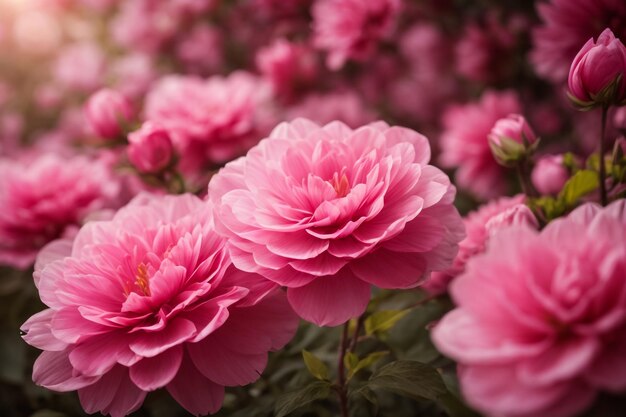 Photo spring pink blooms a soft touch