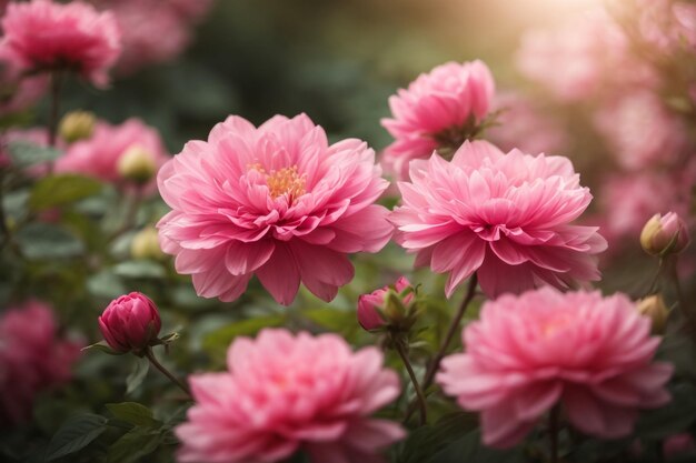 Photo spring pink blooms a soft touch