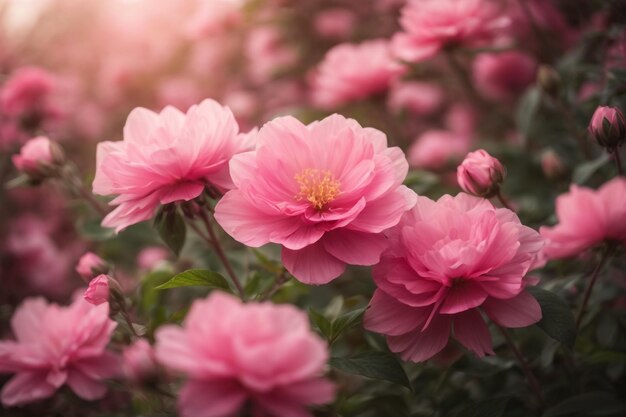 Photo spring pink blooms a soft touch