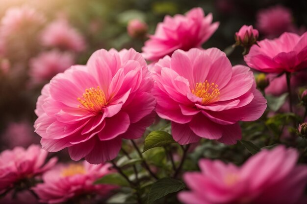 Photo spring pink blooms a soft touch