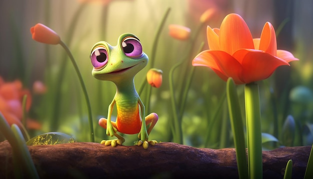 Spring pixar style