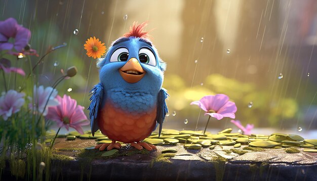 Spring pixar style