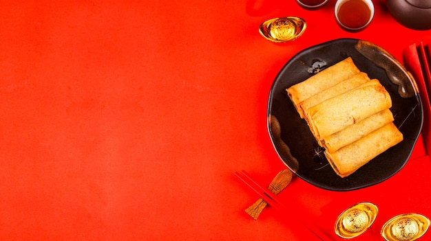 Premium Photo Spring Rolls Are Eaten On Chinese New Year s Day Spring premium-photo-spring-rolls-are-eaten-on-chinese-new-year-s-day-spring