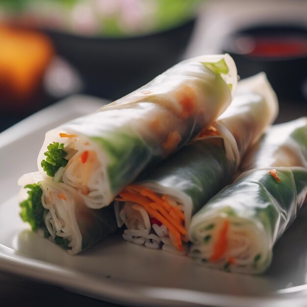 Photo spring rolls uhd