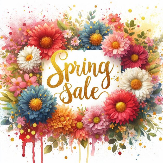 spring sale illustration