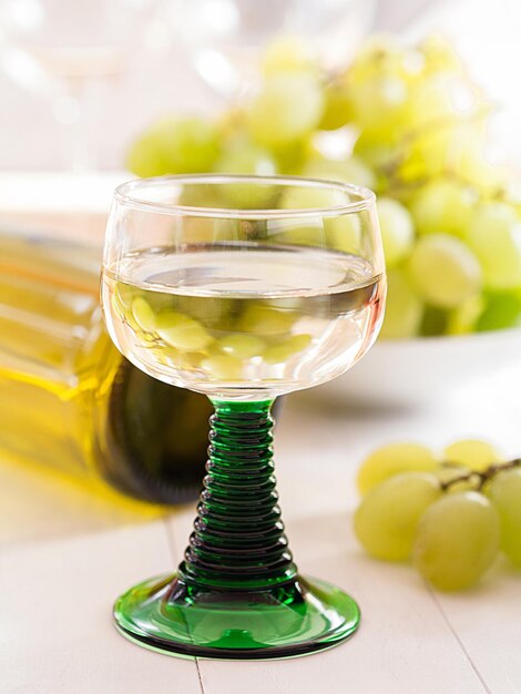 Spring shape Wine glass grapes Background