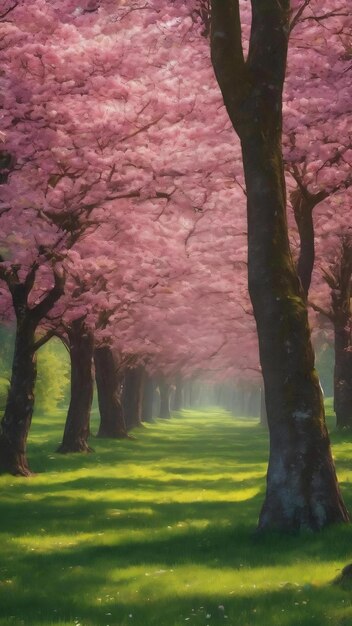 spring or summer abstract nature background view with copy space