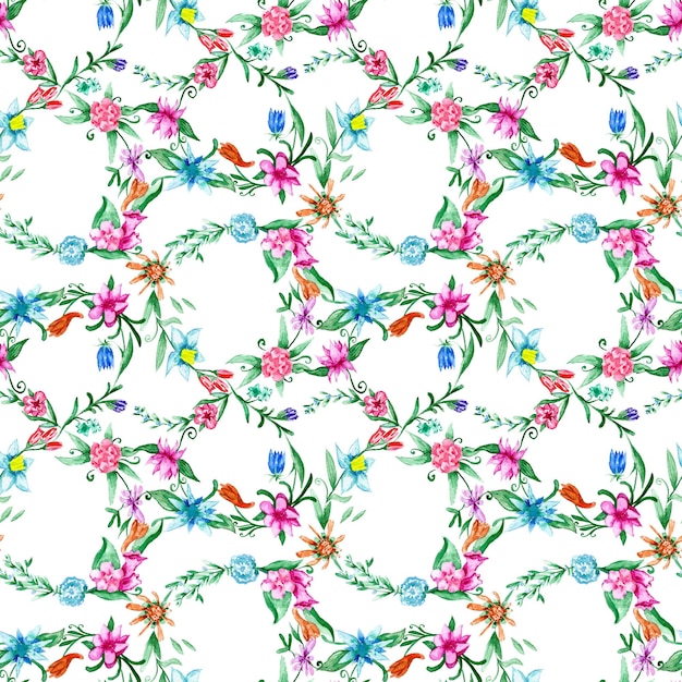 Spring watercolor pattern