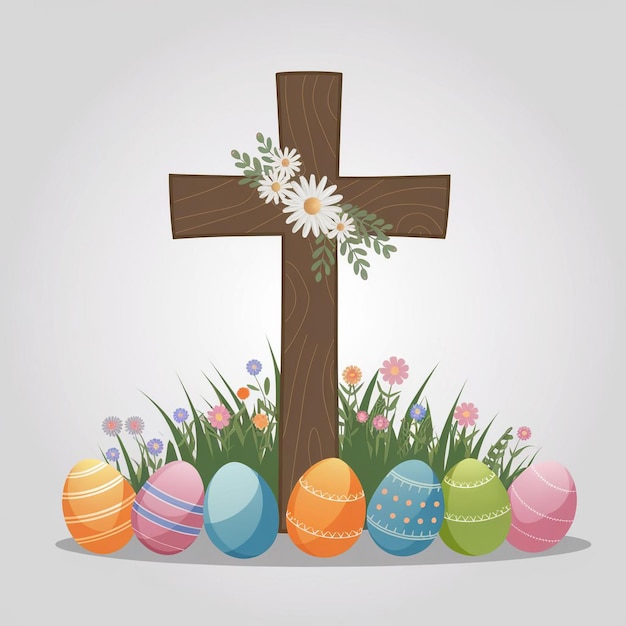 springtime easter scene