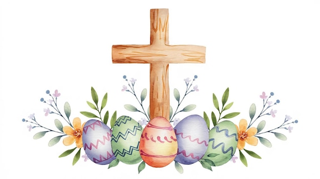 springtime easter scene