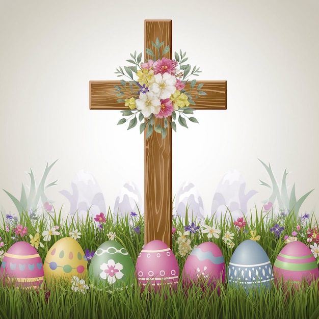 springtime easter scene