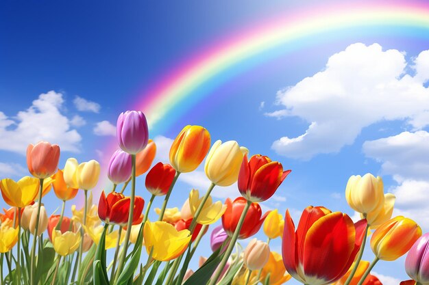 Springtime Hues of the Rainbow