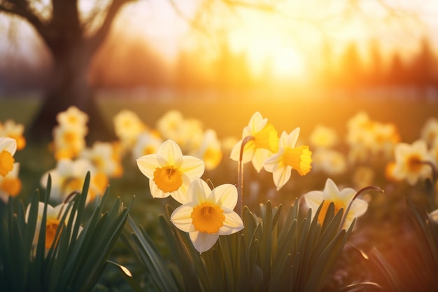 sprookjesbloemen in het veld