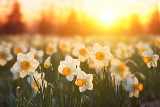 sprookjesbloemen in het veld