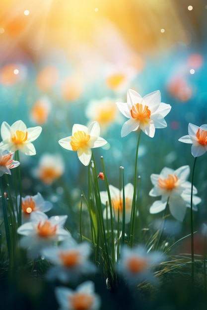 sprookjesbloemen in het veld