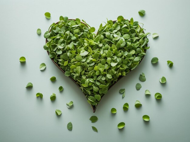 Sprout Seed Heart Bowl A Creative Layout Symbolizing Growth and Nourishment