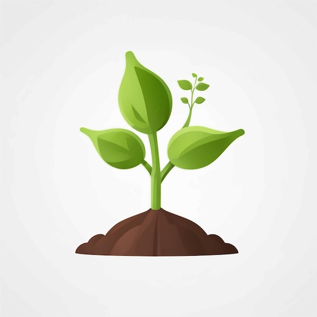 sprout vector 3d illustration