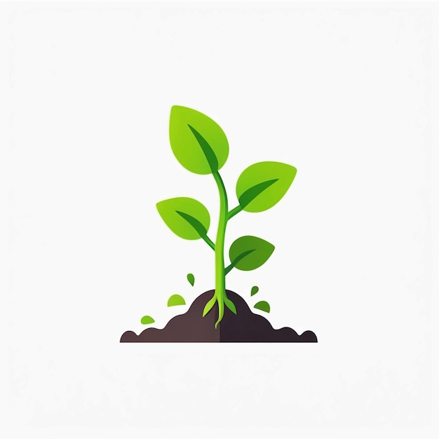 sprout vector 3d illustration
