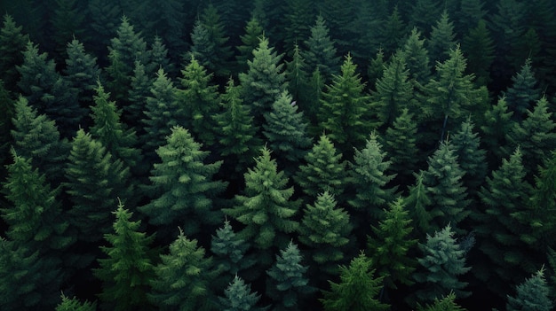 Spruce evergreen forest