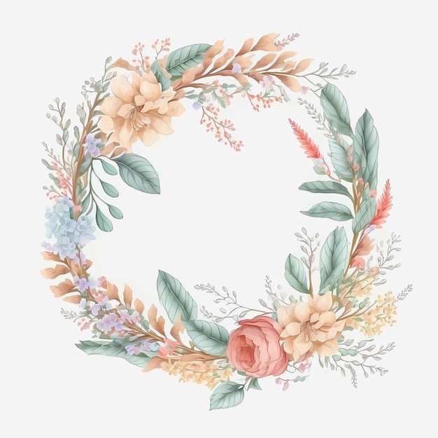 Spruce up Your Card Designs with Stunning Flower Wreaths A Guide to Creating Beautiful Floral