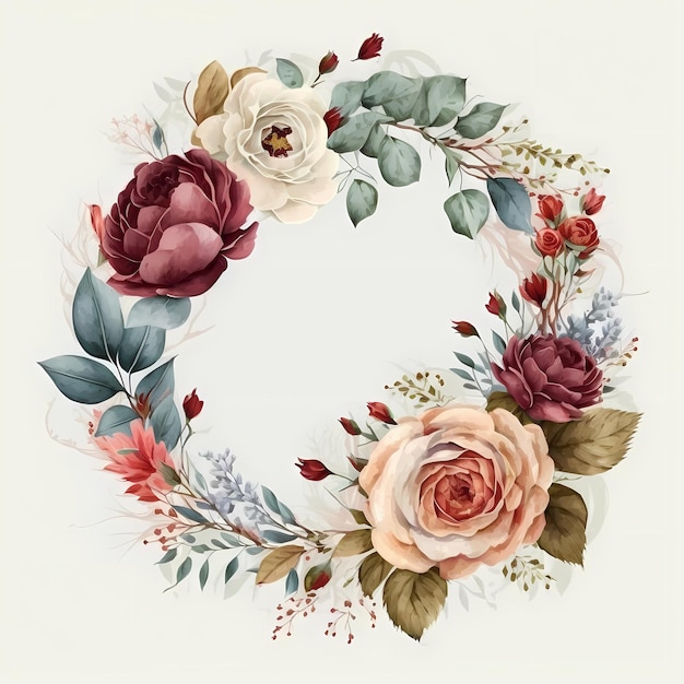 Spruce up Your Card Designs with Stunning Flower Wreaths A Guide to Creating Beautiful Floral