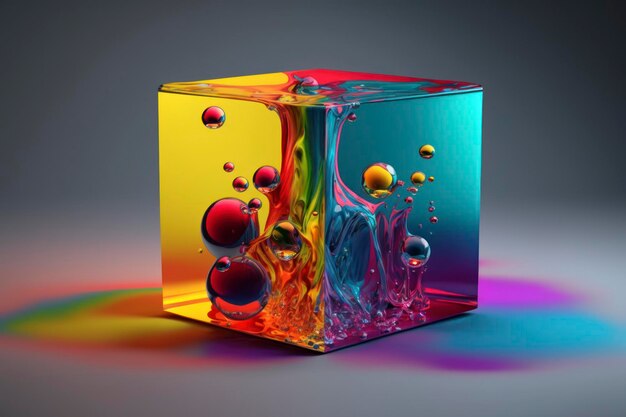 Square 8k 3d hyperrealistic