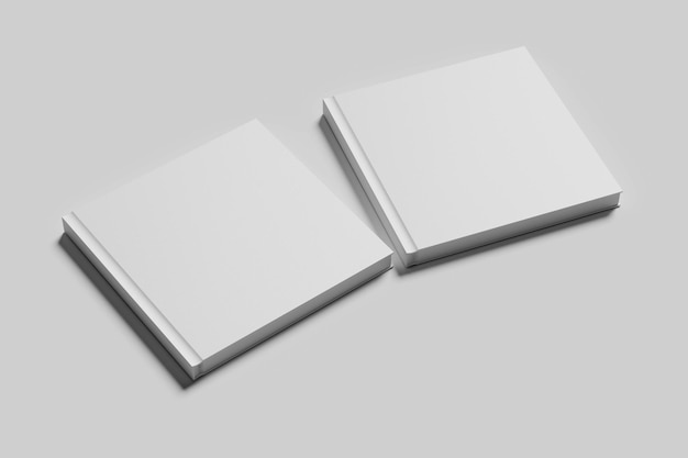 Square Book Cover Mockup