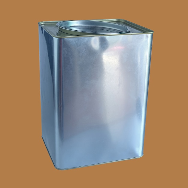 Square can bucket container for food product.