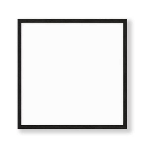 Photo a square frame with a white background.