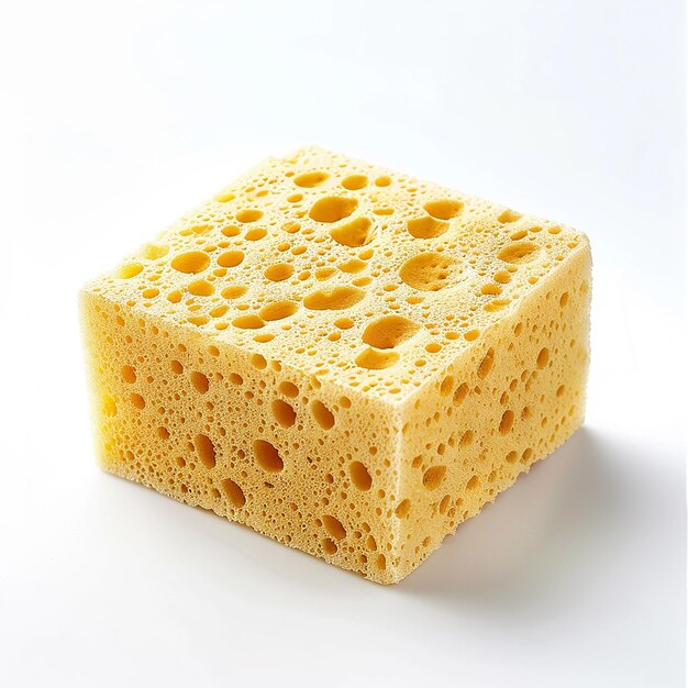 Photo a square of honey cubes with holes in the middle