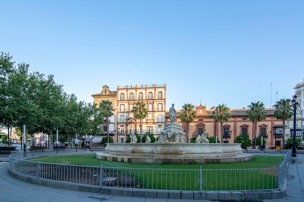 Square located in the heart of historic Seville Spain