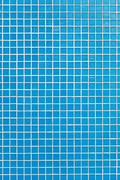 Square pattern of blue tiles