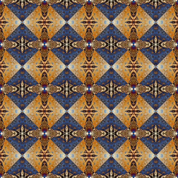 Square seamless abstract pattern texture Woven pattern of rhombuses and triangles