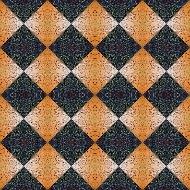 Square seamless abstract pattern texture Woven pattern of rhombuses and triangles