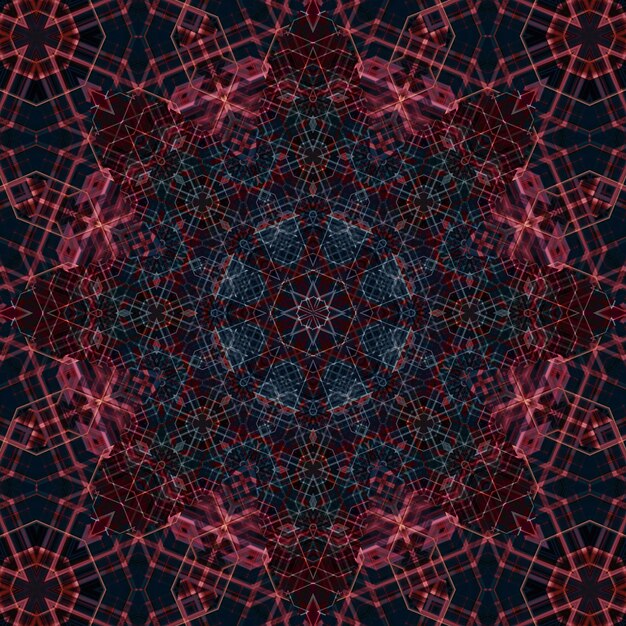 Photo square seamless patterns kaleidoscope pattern is symmetrical