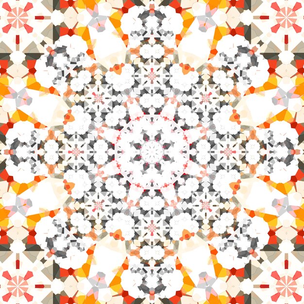 Square seamless patterns Kaleidoscope pattern is symmetrical