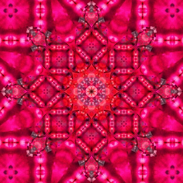 Square seamless patterns Kaleidoscope pattern is symmetrical