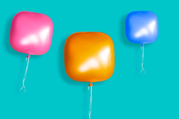 Square shaped balloons-kids party concept