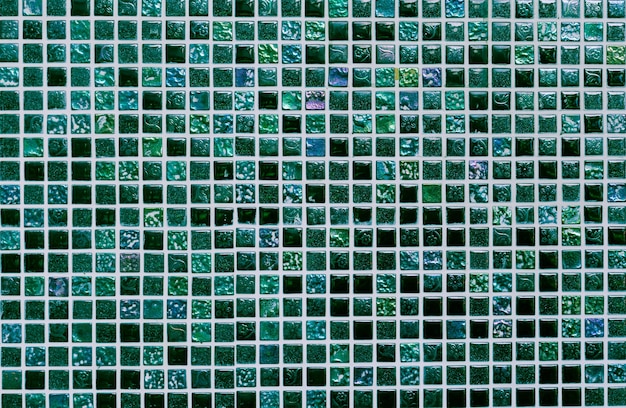 Photo square shiny green ceramic wall